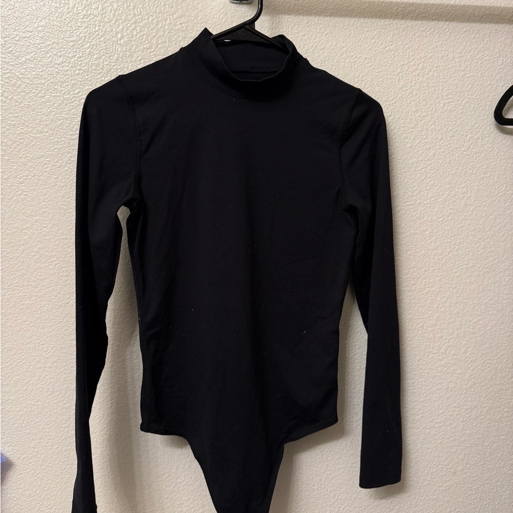 Abercrombie & Fitch Black Long Sleeve Bodysuit